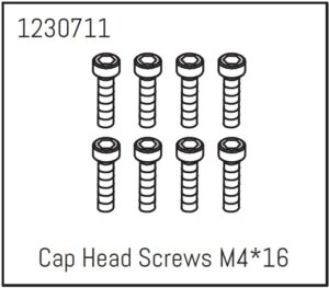 Absima Cap Head Screws M4*16 (8) - Khamba