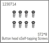 Absima Button head Self-tapping screws ST2*8 (8) - Khamba