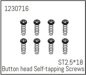 Absima Button head Self-tapping screws ST2.5*18 (8) - Khamba