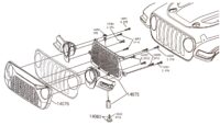 Absima Front grille with screw plug Sherpa CR3.4