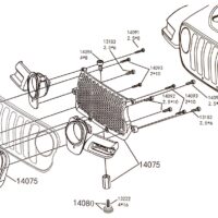 Absima Front grille with screw plug Sherpa CR3.4