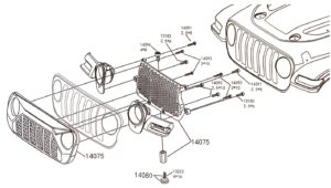 Absima Front grille with screw plug Sherpa CR3.4