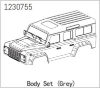 Absima Hard Plastic Body Set (Grey) - LANDI