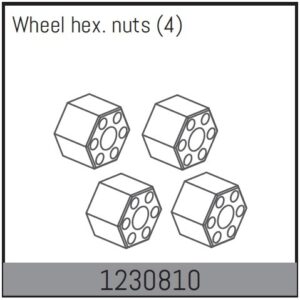 Absima Wheel Hex Hubs 12mm (4)