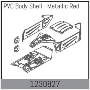 Absima Body Shell Set - Metallic-Red
