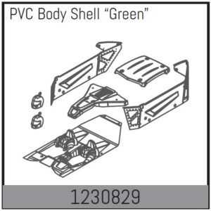 Absima Body Shell Set - Green