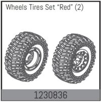 Absima Beadlock Wheel Set128*65mm - Red (2)