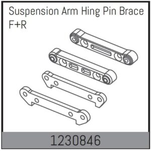 Absima Susp.Arm Hinge Pin Brace F/R