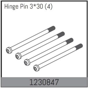 Absima Inner Hinge Pin 33x30mm (4)