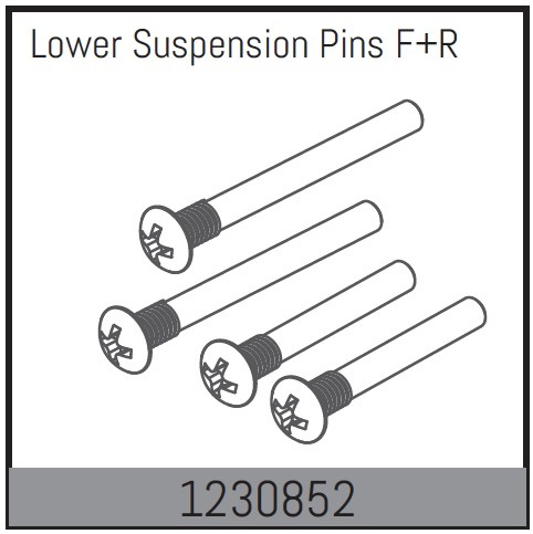 Absima Lower Suspension Pin Set f/r