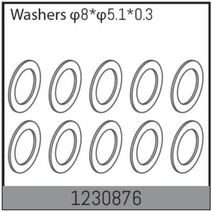Absima 8*5.1*0.3 Washers (10)