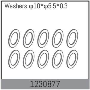 Absima 10*5.5*0.3 Washers (10)