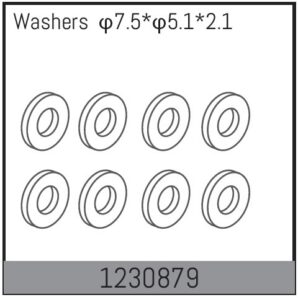 Absima Rear Wheel Shaft Washers (10)