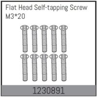 Absima M3*20 Flat Head Self-tapping Screw Set (10)