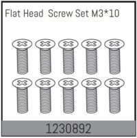 Absima M3*10 Flat Head Screw Set (10)