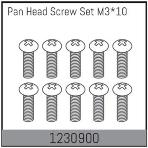 Absima M3*10 Pan Head Screw Set (10)