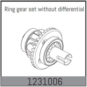 Absima Ring Gear Set (w/o diff.) - CR3.4eco