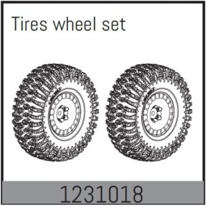Absima 2.2"" Wheel Set (2) - CR3.4eco