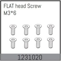 Absima Flat Head Screws M3*6 (8)