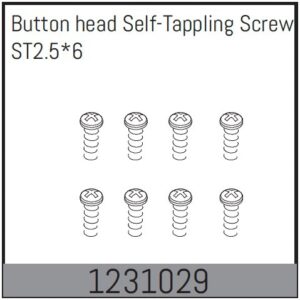 Absima Button Head Screws M2.5*6 (8)