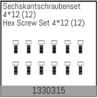 Kruvid Cap Head M4x12mm (12) (1330315) Absima