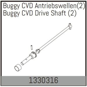 Drive Shaft CVD Buggy (2) (1330316) Absima