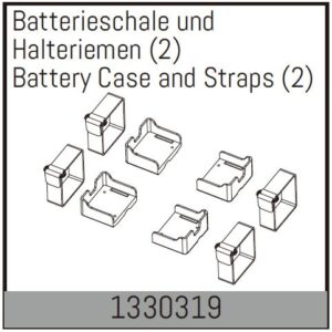 Battery Case and Straps (2) (1330319) Absima