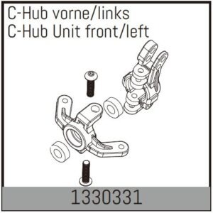 C-Hub Unit Front/Left (1330331) Absima