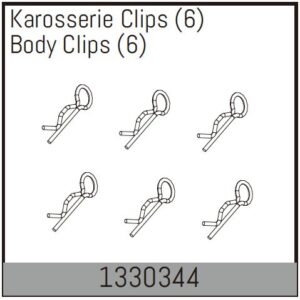 Body Clips (6) (1330344) Absima