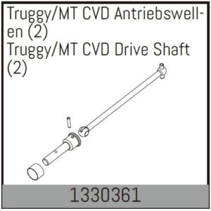 Drive Shaft CVD Truggy/MT (2) (1330361) Absima
