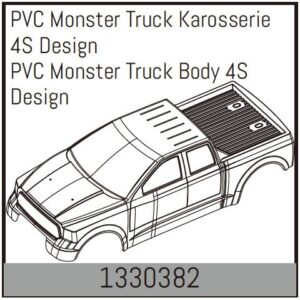 Body Monster Truck 4S PVC (1330382) Absima
