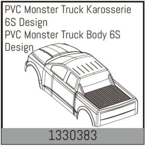 Body Monster Truck 6S PVC (1330383) Absima