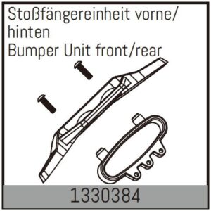 Bumper Unit Front/Rear (2) (1330384) Absima