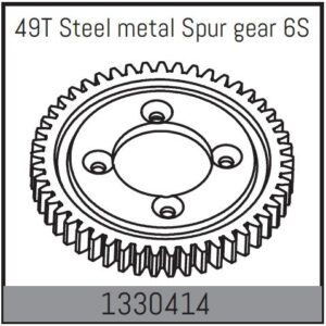 Diff Spur Gear 49T 6S Metal (1330414) Absima