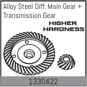 Diff. Crown Gear + Transmission Gear Alloy Steel (1330422) Absima