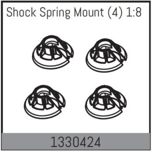 Shock Spring Mount (4) (1330424) Absima