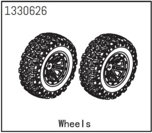 Absima Mounted Wheels (2) - Yucatan