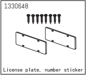 Absima License Plate and Sticker - Yucatan