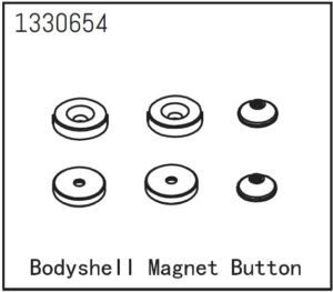 Absima Bodyshell Magnet Button - Yucatan