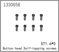 Absima Button Head self-tapping Screws ST1.6*5 (8)