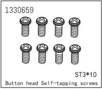 Absima Button Head self-tapping Screws ST3*10 (8)