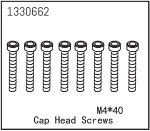 Absima Cap Head Screws M4*40 (8)