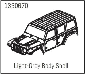 Absima PC Body Shell Light-Grey - Yucatan