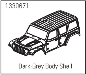 Absima PC Body Shell Dark-Grey - Yucatan