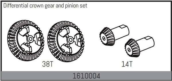Absima Differential crown gear and pinion set