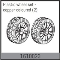 Absima Plastic wheel set - copper-coloured (2)