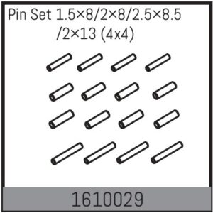 Absima Pin Set 1.5×8/2×8/2.5×8.5/2×13 (4x4)