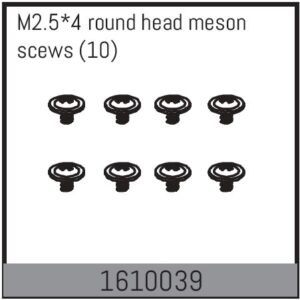 Absima M2.5*4 round head meson scews (10)