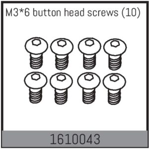 Absima M3*6 button head screws (10)