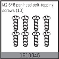 Absima M2.6*8 pan head selt-tapping screws (10)